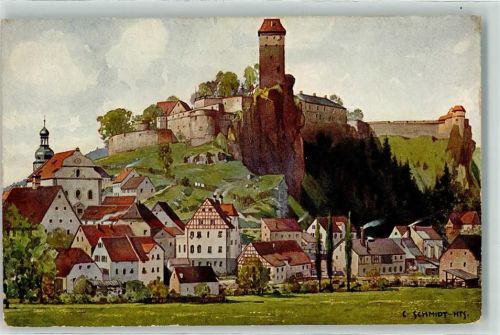 91284 W8574 Neuhaus a d Pegnitz - Burg Veldenstein sign. C. Schmidt
