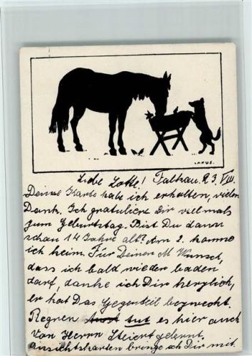 Berliner Tierschutzverein C II Nr. 28 AK Pferd und Hund