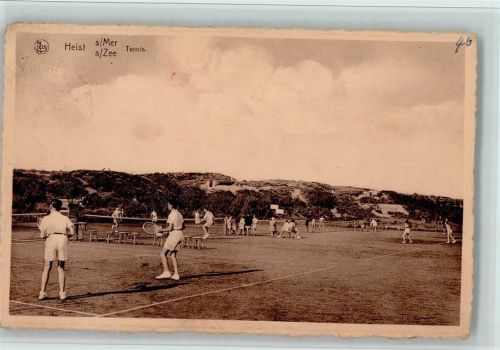 Tennisplatz in Heist ca 1927 AK
