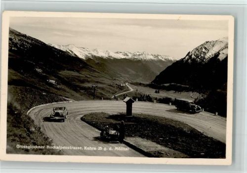 1938 Hochalpenstrasse, Kehre g. Mölltal - Autos - Bergwelt Verlag