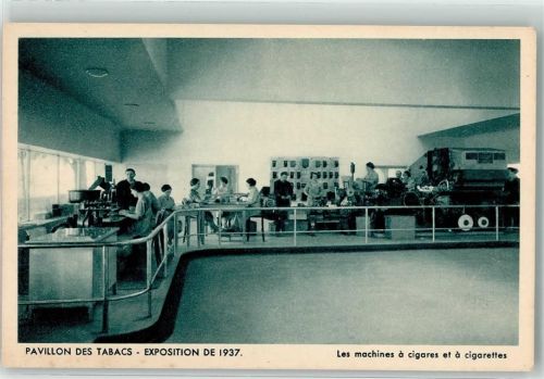Maschine zur Zigarren und Zigaretten-Herstellung - Pavillon des Tabaks - Exposition Ausstellung 1937