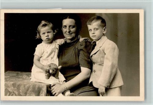 1938 Mutter und Kinder, Teddy AK