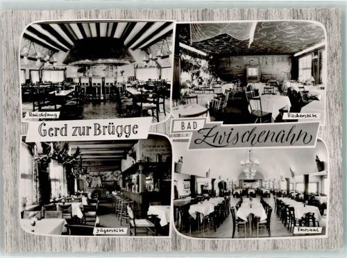 Bad Zwischenahn Strandgasthaus Gerd zur Brügge Jägerstube Festsaal Fischerstube