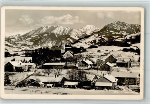 Ofterschwang Ortsansicht Winter
