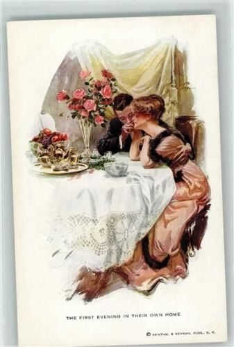 Nr. 190 sign. Harrison Fisher Glamour Liebespaar