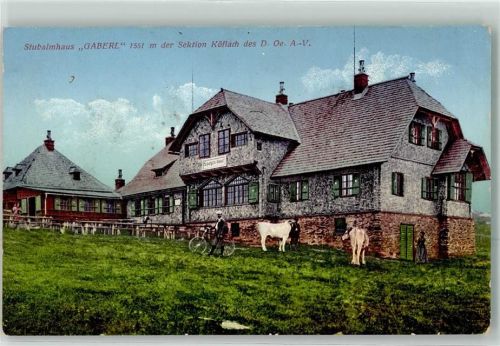 8580 Köflach - Stubalmhaus Gaberl Sektion Köflach des D. Oe A. V. Fahrrad Kühe