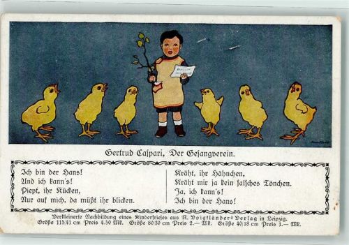 Der Gesagsverein mit Küken Verlag Voigtländer Caspari 1918