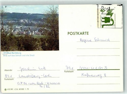 Bad Berleburg Ganzsache Schloss