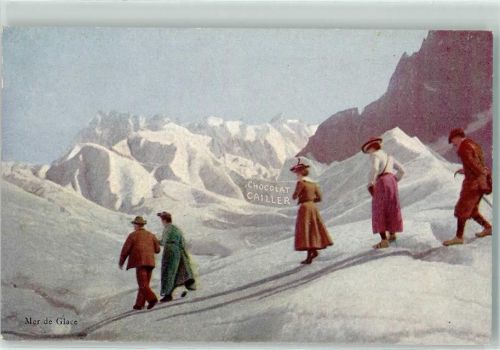 Chamonix-Mont-Blanc Mer de Glace Edite Werbung Chocolat Cailller