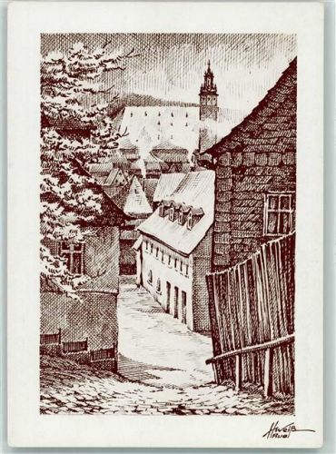 Schneeberg St. Wolfgangs Kirche sign .H. Weiß Auel