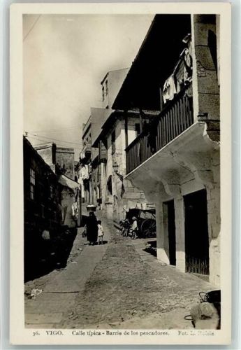 Vigo Calle tipica Barrie de los pescadores