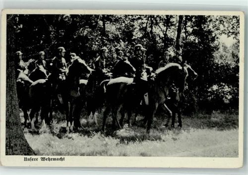 Berittene Soldaten Unsere Wehrmacht