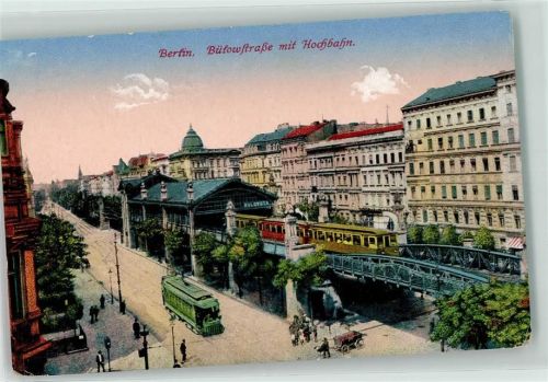 10115 W1000 Schöneberg - Bülowstraße Hochbahn Straßenbahn