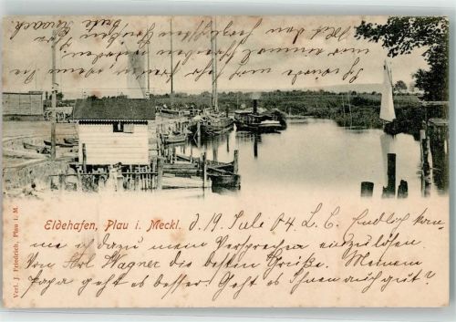 Plau 1904 Hafen