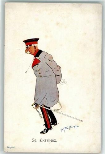 1900 Militär Humor Büder Kohn B.K.W.I 749-1