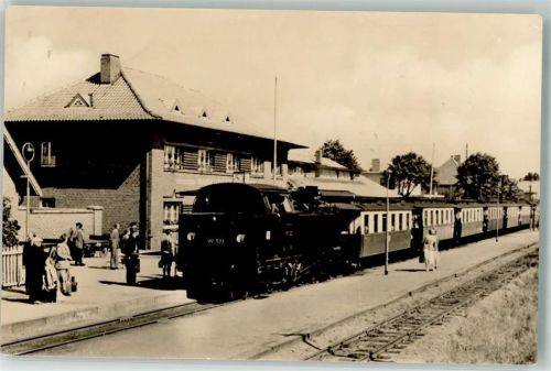 Kühlungsborn 1962 Bahnhof Kleinbahn Molly