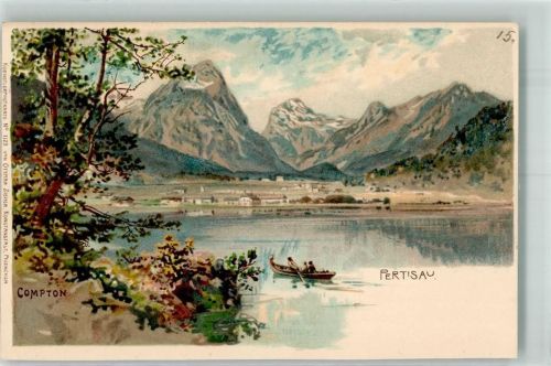 6212 Pertisau Gebrauchsspuren Nr. 1123 Compton Künstlerkarte