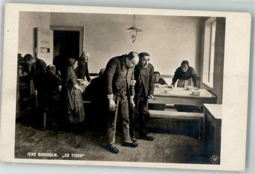 Nr. 100 Verlag NPG Jens Birkholm Zu Tisch Altenheim Kunstausstellung 1907