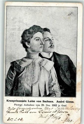 1903 Kronprinzessin Luise und Andre Giron