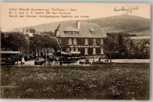 Torfhaus 1912 Hotel Wendt Omnibus