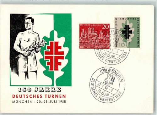 München 150 Jahre Deutsches Turnfest 20.-28. Juli 1958