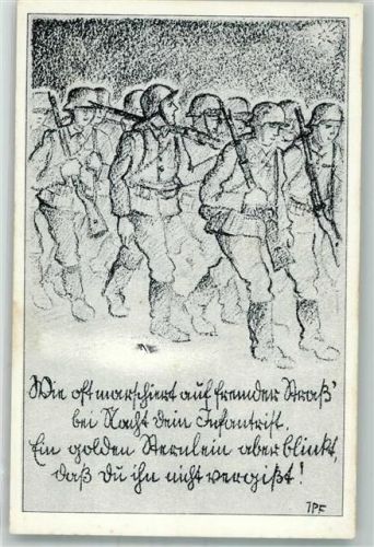 Soldaten marschieren bei Nacht , ein Sternlein blinkt, dass du ihn nicht vergißt