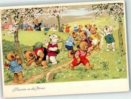 Teddybär Schule Ausflug Nr. 19 Verlag Oppel & Hess