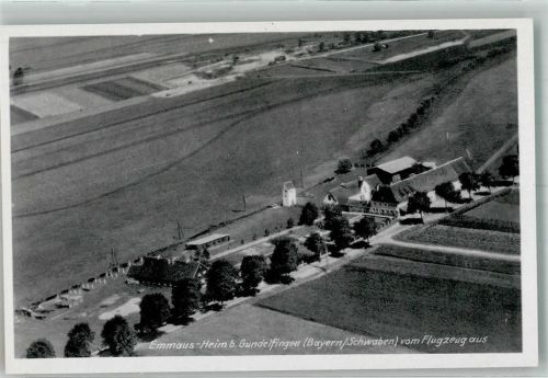 Gundelfingen Fliegeraufnahme Emmaus Heim Freigegeben d. R.L.M.