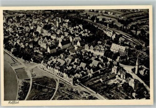 Haßfurt 1949 Fliegeraufnahme Strähle