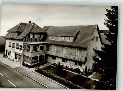 72297 W7291 Besenfeld Foto AK Pension Cafe Weinstube Klumpp