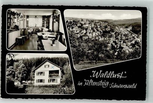 Altensteig 1963 Cafe Pension Waldlust