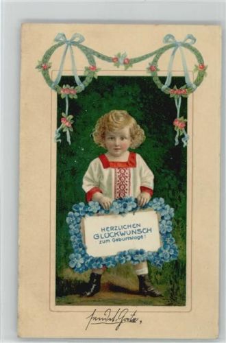 Serie 4022 - Geburtstag Litho 1906 AK