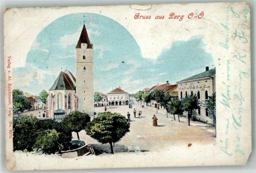 Perg 1901 Kirche Eckschaden