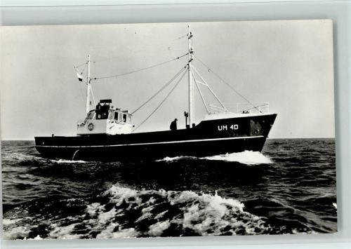 Küstenschiff UM 40 Foto AK Sportfischen auf der Nordsee