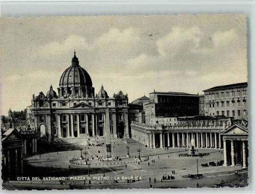 Der Platz und die Hg. Peterskirche 1950 AK