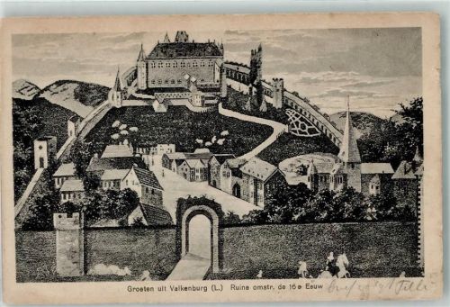 Valkenburg Ruine omstr. de 16 e Eeuw
