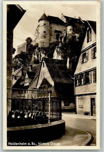 Heidenheim 1938 Hintere Gasse Schloss Hellenstein
