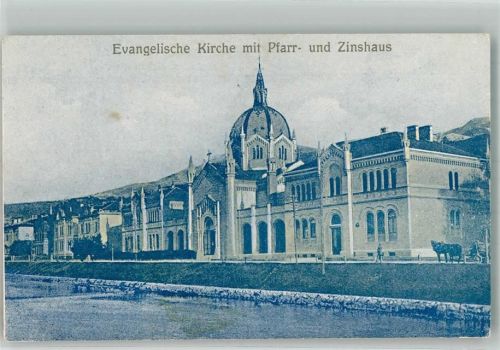 Sarajevo 1924 Ev. Kirche Pfarr- und Zinshaus Ort lt. Verlag