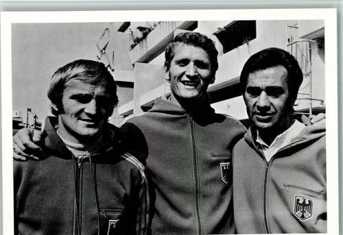 München 1972 - Boxen, Trainer Wemhöner mit hussing und Kottysch