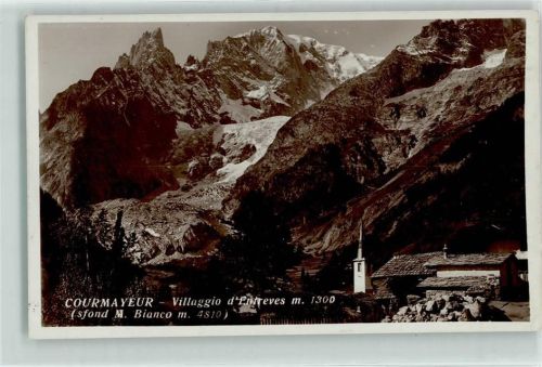Courmayeur Vilaggio d´Entreves Monte Bianco