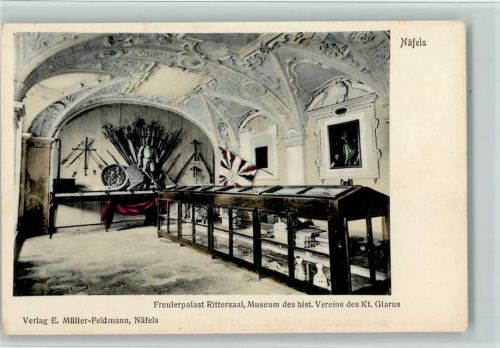 Näfels Freulerpalast Rittersaal Museum des hist. Veriens des Kt. Glarus