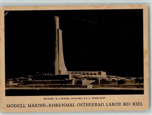 Modell Marine Ehrenmal Laboe bei Kiel