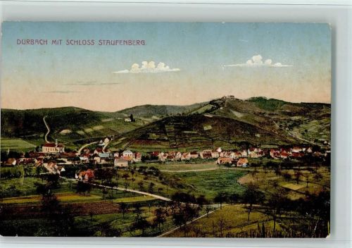 Durbach Ortsansicht mit Schloss Staufenberg