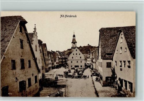 Hersbruck Alt-Hersbruck Ortsansicht Marktszene