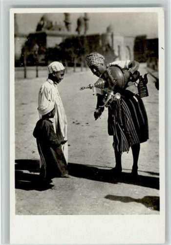 Orientalische Typen - Limonadenverkäufer Foto 1930 AK Berufe