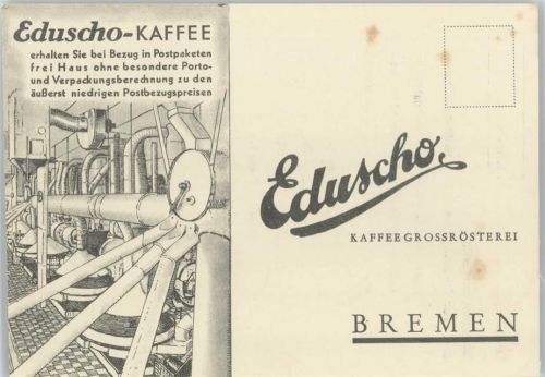Werbung - Bestellkarte Eduscho Kaffee