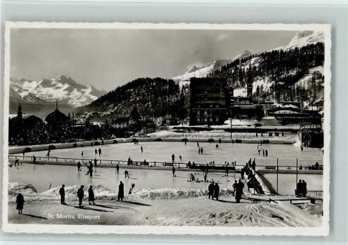 St. Moritz Eissport Curling Schlittschuhbahn