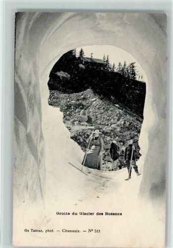 Chamonix-Mont-Blanc 1907 Gletschergrotte des Bossons