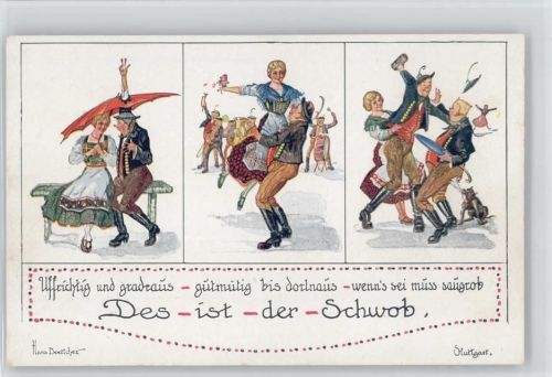 Nr. 214 - Trachten - Schwabe - Regenschirm -