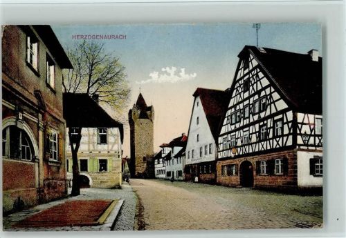 Herzogenaurach Ortsansicht Fachwerkhaus Turm